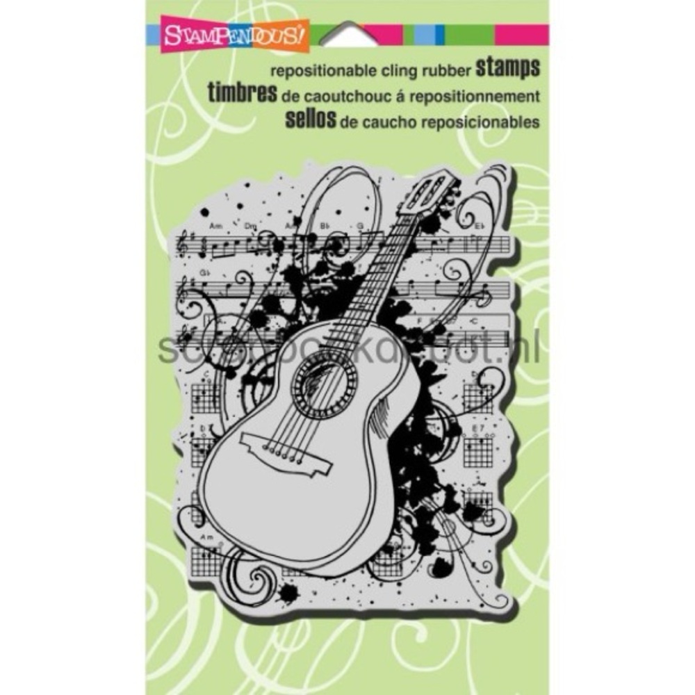 Stampendous Cling Rubber Stamp Acoustic Sounds